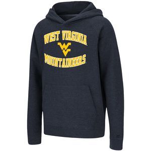 West Virginia Mountaineers Colosseum Heathered Navy Kids Youth Boys Hoodie XL
